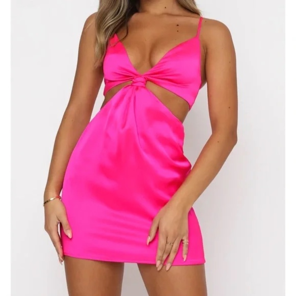 White Fox Mini Pink Dress